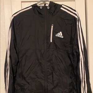 Adidas rain jacket with hoodie